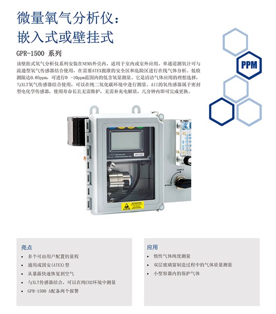 GPR-1500 本安型微量氧分析仪