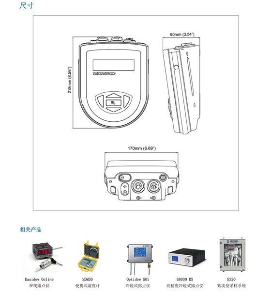 MDM300 & MDM300 I.S. 先进的便携式露点仪