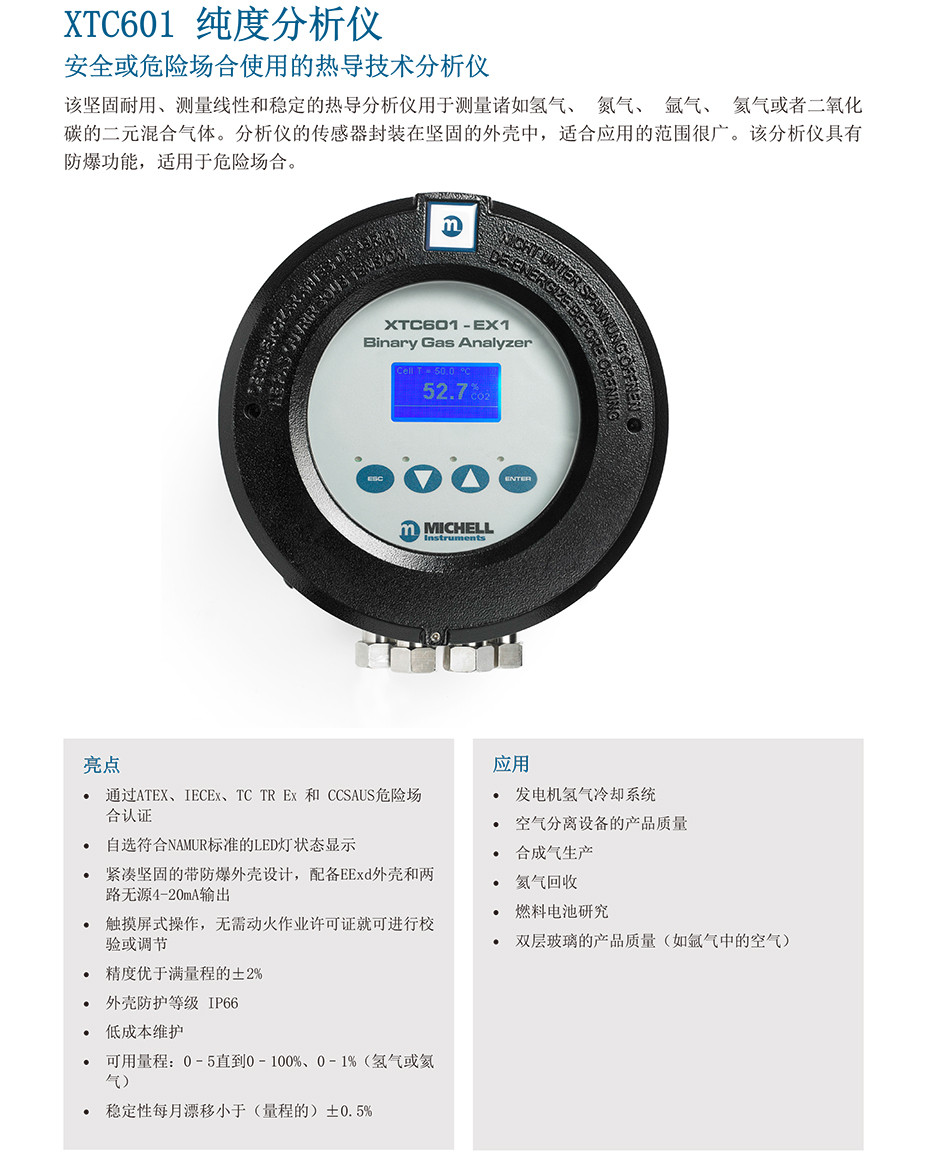 XTC601 纯度分析仪