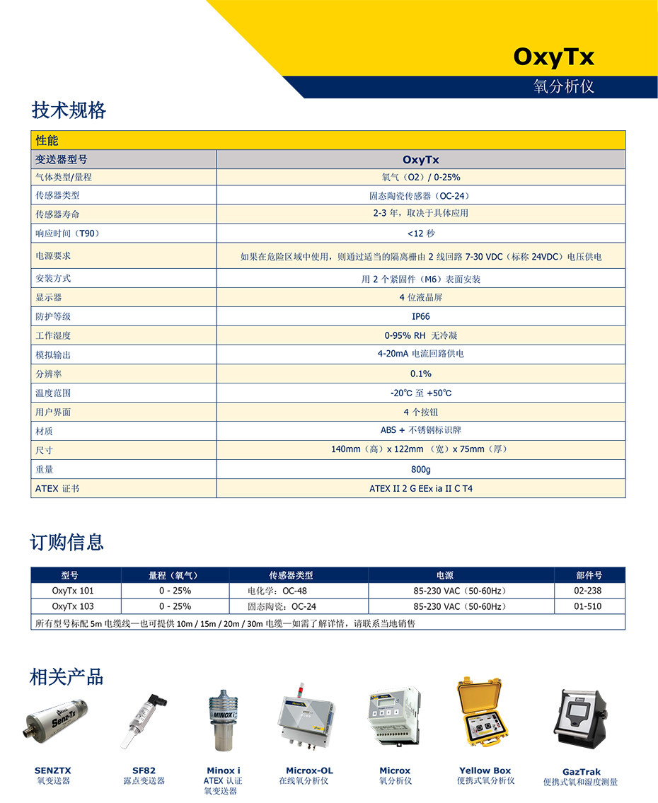 OxyTx氧分析仪