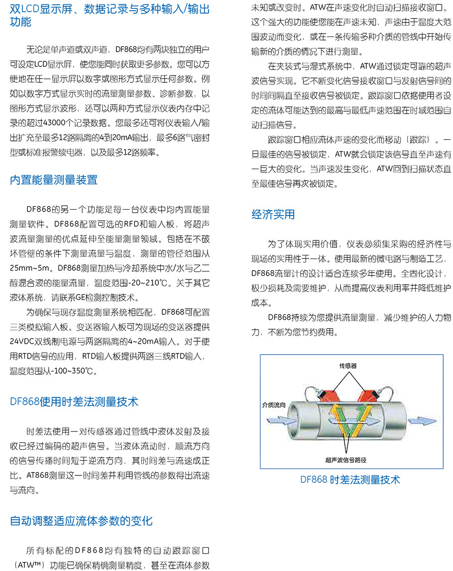 DF868 超声波液体流量计